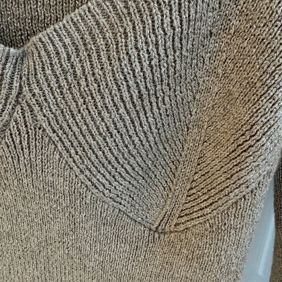 ASTR the Lable Fletcher Sweater in Taupe and Silver - Picture 2 of 4